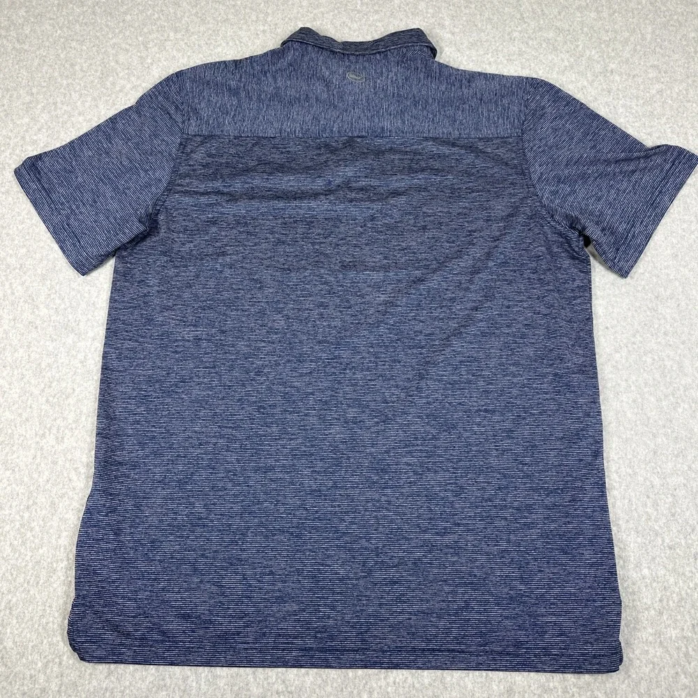 Vineyard Vines Men's‎ Performance Golf Fishing Polo Size Large Blue Striped